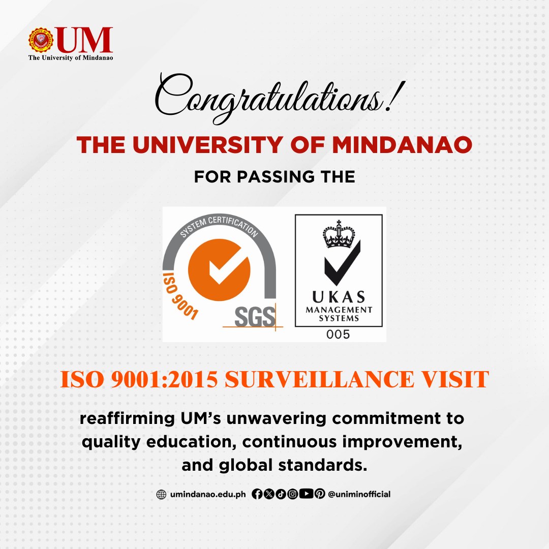 UM Maintains ISO 9001:2015 Certification Across All Campuses